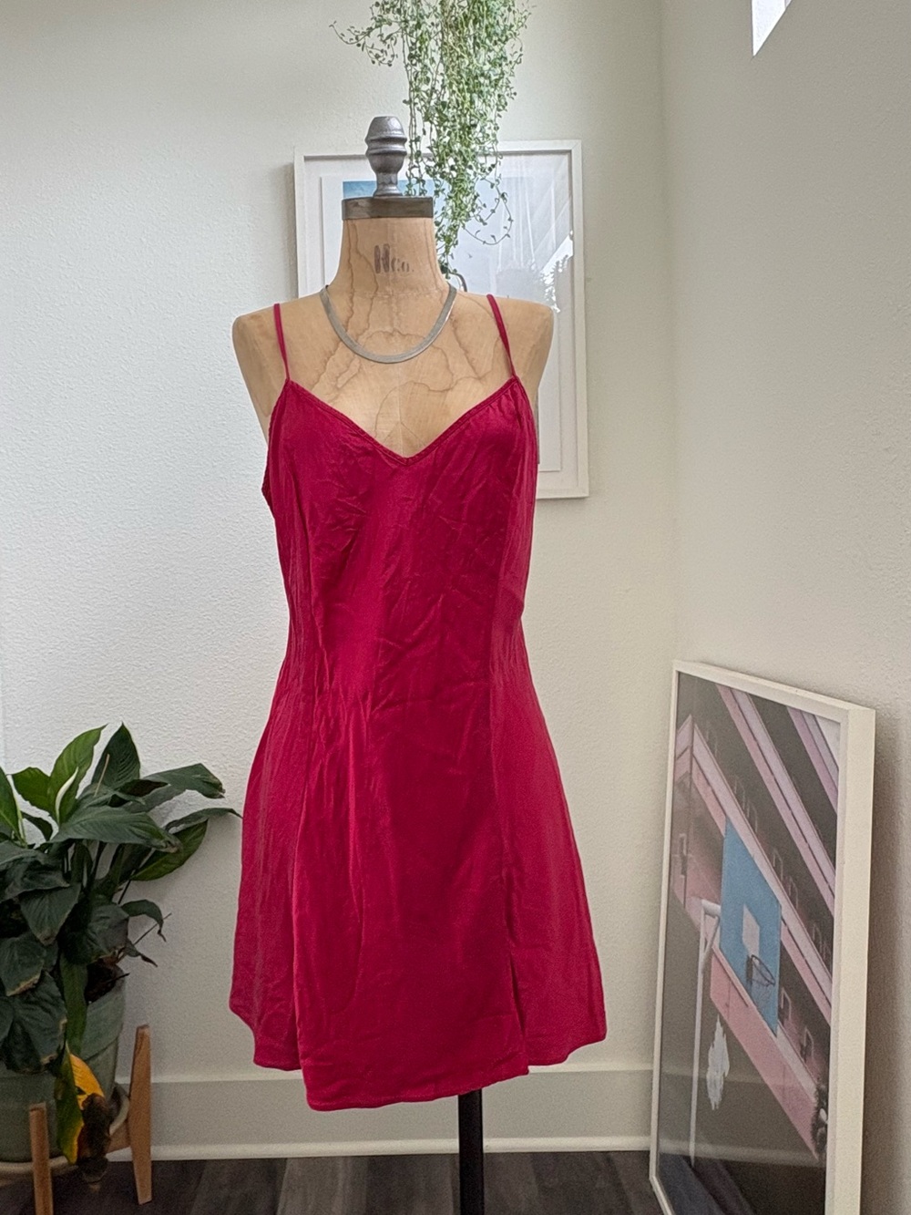 VTG Victoria's Secret Silk Slip Dress, Size Large